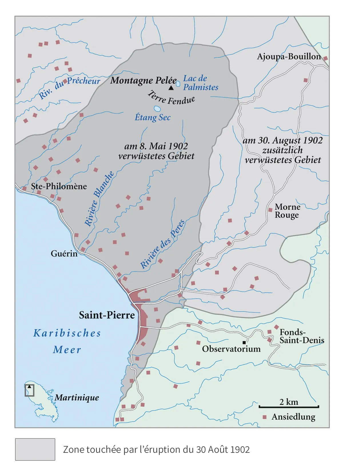 Éruption de la Montagne Pelée du 30 Août 1902