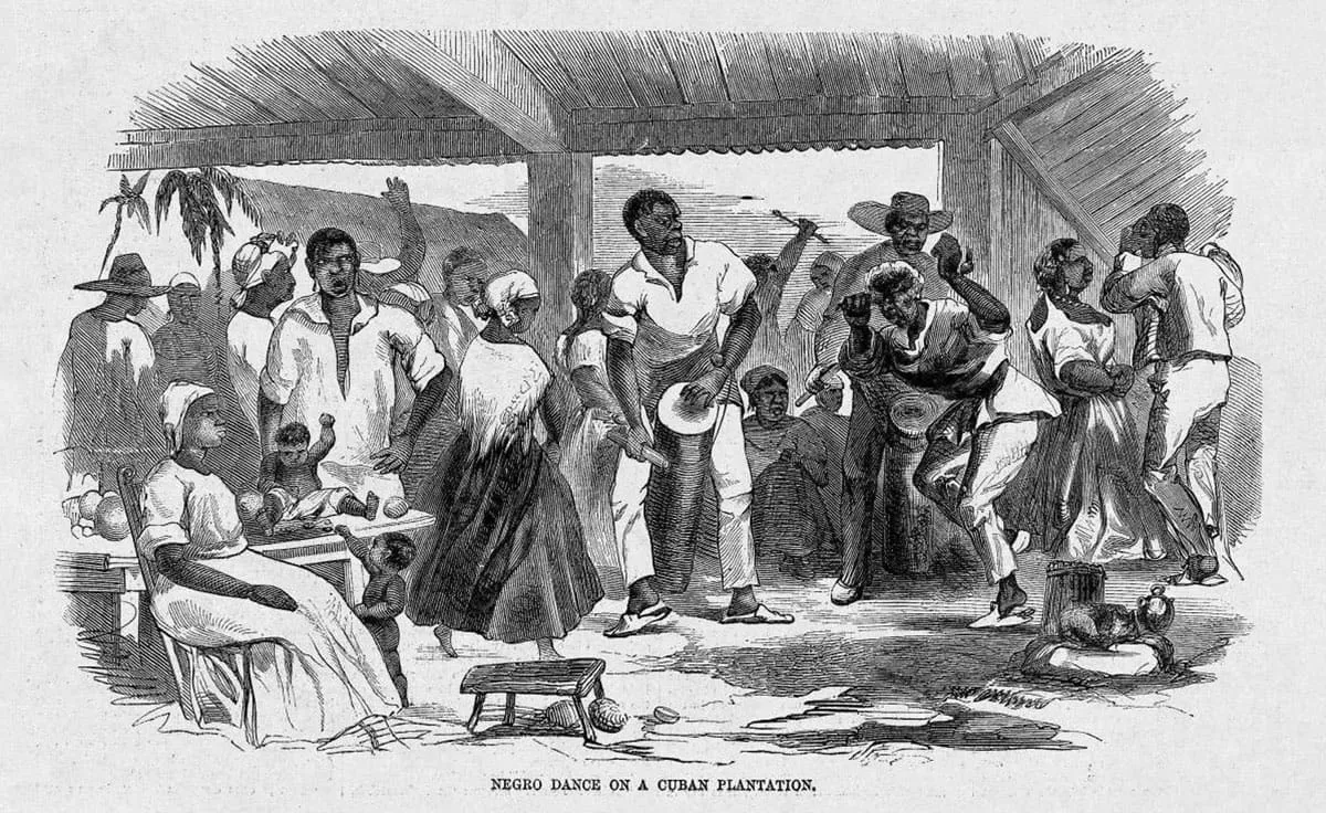 Slaves dancing on a plantation in Cuba