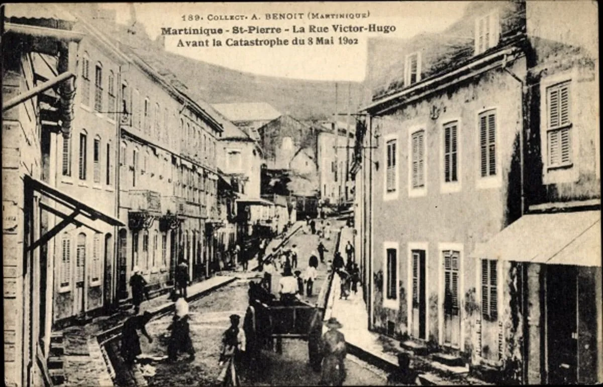 Rue Victor Hugo à Saint-Pierre