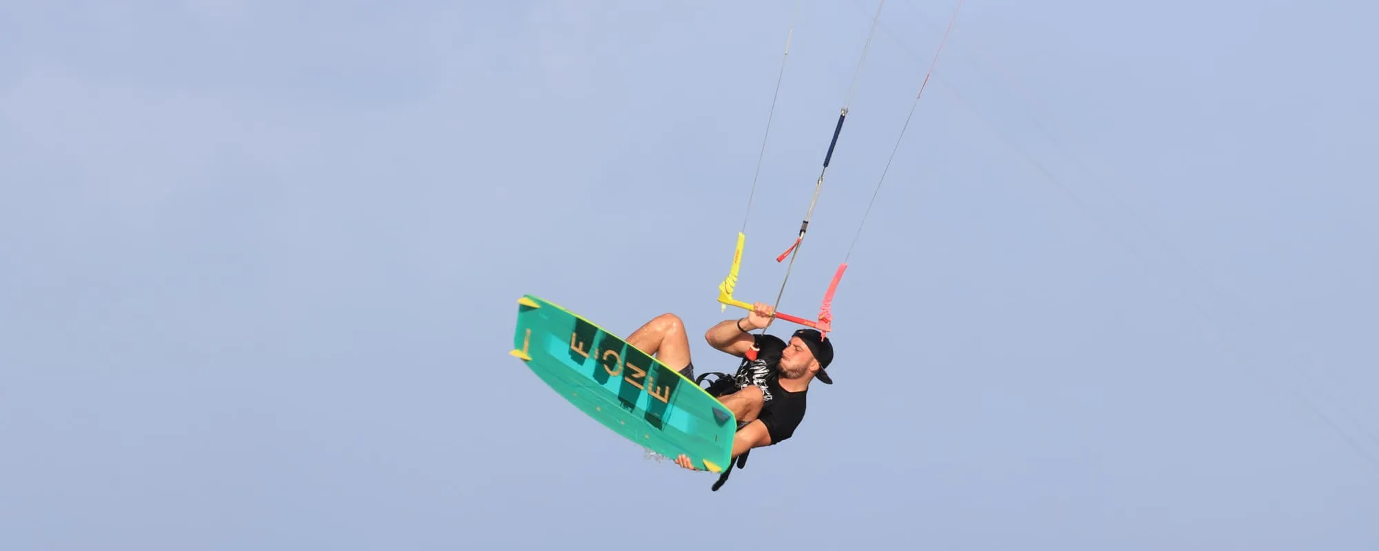 Kite-surfer at Pointe Faula at Le Vauclin